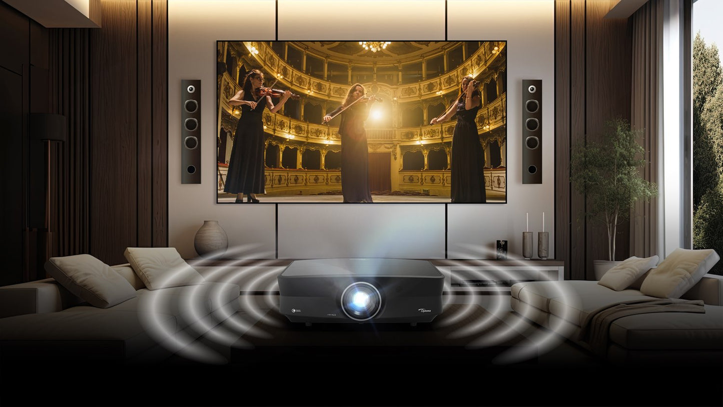 Optoma UHZ68LV Heller 4K UHD Dual Laser Heimkinoprojektor